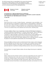 Statement by the Delegation of Canada on the Russian Federation’s ongoing aggression against Ukraine