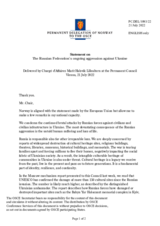 Further statement by the Delegation of Norway on the Russian Federation’s ongoing aggression against Ukraine