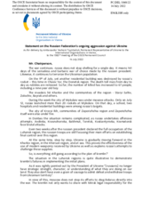 Statement by the Delegation of Ukraine on the Russian Federation’s ongoing aggression against Ukraine