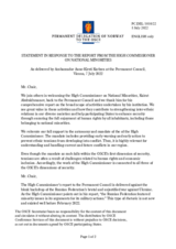 Statement by the Delegation of Norway in response to the report by the High Commissioner on National Minorities, Ambassador Kairat Abdrakhmanov