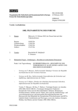 Journal der 1002. Plenarsitzung des Forums