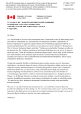 Statement by the Delegation of Canada in response to the statement by the Delegation of the Russian Federation