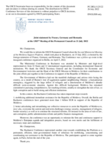 Statement by the Delegation of Romania, also on behalf of France and Germany, on the Second Ministerial Conference of the Moldova Support Platform, held in Bucharest on 15 July 2022