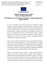 Statement by the Czech EU Presidency on the Russian Federation’s ongoing aggression against Ukraine