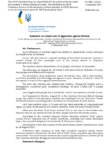 Statement by the Delegation of Ukraine on the Russian Federation’s ongoing aggression against Ukraine