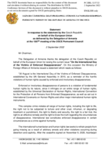 Statement by the Delegation of Armenia in response to the statement by the Czech EU Presidency