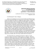 Statement by the Delegation of the United States of America on the Russian war of aggression against Ukraine