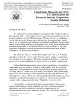 Opening statement by the Delegation of the United States of America