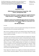 Statement by the Czech EU Presidency on the Russian Federation’s ongoing aggression against Ukraine