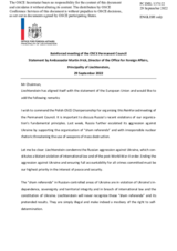 Statement by the Delegation of Liechtenstein on the Russian Federation’s ongoing aggression against Ukraine