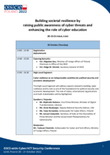 Łódź Cybersecurity conference agenda.