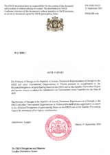 Information Exchange by the Delegation of Georgia on Conventional Arms Transfer Information Exchange by the Delegation of Georgia on Conventional Arms Transfer