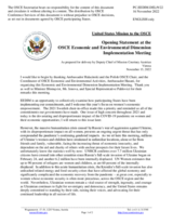 Statement by Ms. Courtney Austrian, Deputy Chief of Mission