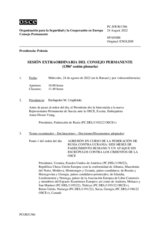 Diario de la 1386ª Sesión extraordinaria del Consejo Permanente