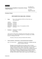 Diario de la 1390ª Sesión plenaria del Consejo Permanente 
