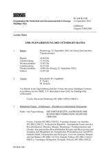 Journal der 1390. Plenarsitzung des Ständigen Rates 