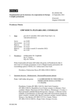 Giornale della 1390a Seduta plenaria del Consiglio permanente