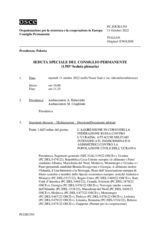 Giornale della 1393a Seduta speciale del Consiglio permanente