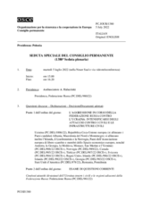 Giornale della 1380a Seduta speciale del Consiglio permanente