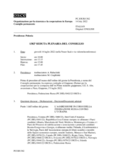 Giornale della 1382a Seduta plenaria del Consiglio permanente