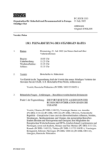 Journal der 1383. Plenarsitzung des Ständigen Rates 