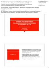 Presentation by Ms. Silvia Sartori, Technical Advisor, ENERGIA International Network on Gender and Sustainable Energy, Italy, Ms. Ainur Sospanova, CEO of the Qazaq Green RES Association, Kazakhstan