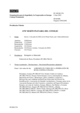 Diario de la 1376ª Sesión plenaria del Consejo Permanente 