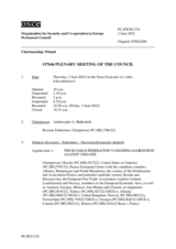 Journal of the 1376th Plenary Meeting of the Permanent Council