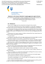 Statement by the Delegation of Ukraine on the Russian Federation’s ongoing aggression against Ukraine