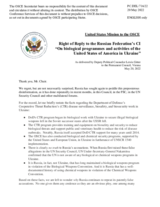 Statement by the Delegation of the United States of America in response to the statement by the Delegation of the Russian Federation