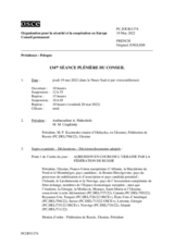 Journal de la 1374ème séance plénière du Conseil