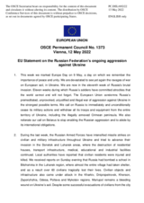 Statement by the French EU Presidency on the Russian Federation’s ongoing aggression against Ukraine