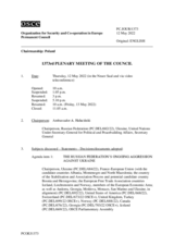 Journal of the 1373rd Plenary Meeting of the Permanent Council