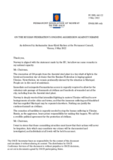 Statement by the Delegation of Norway on the Russian Federation’s ongoing aggression against Ukraine