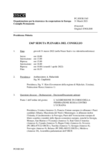 Giornale della 1365a Seduta plenaria del Consiglio permanente