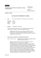 Journal de la 1363ème séance plénière du Conseil