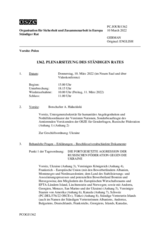 Journal der 1362. Plenarsitzung des Ständigen Rates 