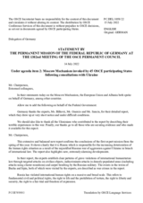 Statement by the Delegation of Germany on the Moscow Mechanism invoked by 45 OSCE participating States following consultations with Ukraine