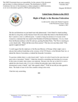 Statement by the Delegation of the United States of America in response to the statement of the Russian Federation