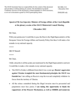 Statement by H.E. Jan Lipavský, Minister of Foreign Affairs