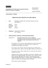 Journal of the 1006th Plenary Meeting of the Forum for Security Co-operation