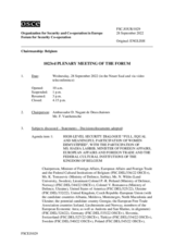 Journal of the 1023rd Plenary Meeting of the Forum for Security Co-operation