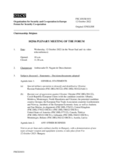 Journal of the 1025th Plenary Meeting of the Forum for Security Co-operation