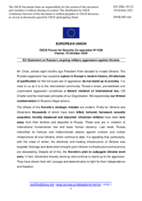 Statement by the Czech EU Presidency on the Russian war of aggression against Ukraine
