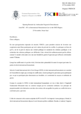 Opening Remarks by Ambassador Nagant de Deuxchaisnes on "International Humanitarian Law in the OSCE Region"