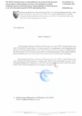 Response by the Delegation of Bosnia and Herzegovina to the Questionnaire on Participating States’ Policy and/or National Practices and Procedures for the Export of Conventional Arms and Related Technology