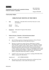 Journal of the 1030th Plenary Meeting of the Forum for Security Co-operation