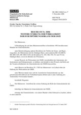 Beschluss Nr. 18/06 über die weitere Stärkung der Wirksamkeit der Durchführungsorgane der OSZE