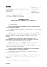 Décision No. 19/06 sur le renforcement de l’efficacité de l’OSCE 