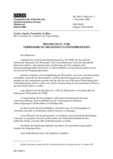 Beschluss Nr. 17/06 über die Verbesserung des Konsultationsprozesses